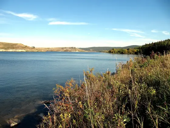 Elkwater Lake in the Cypress Hills, near the campground.