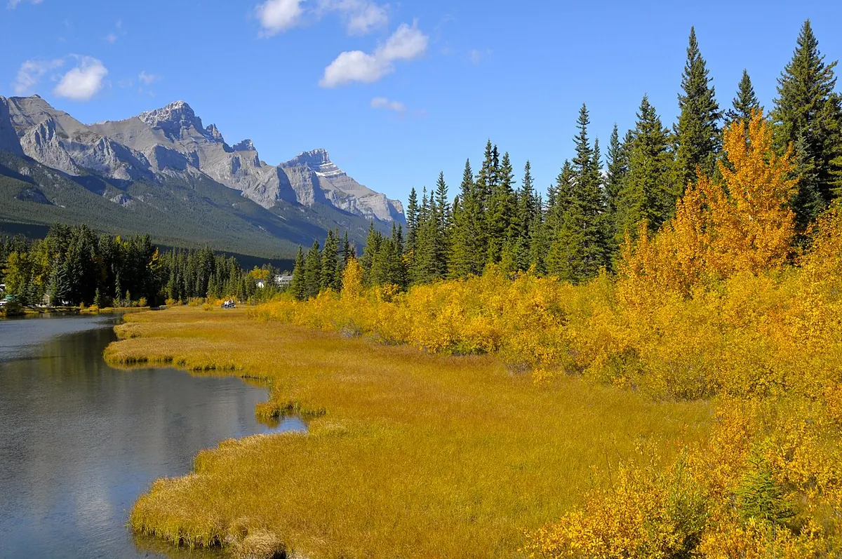 Spring Creek in Canmore, which the RV park is named after.