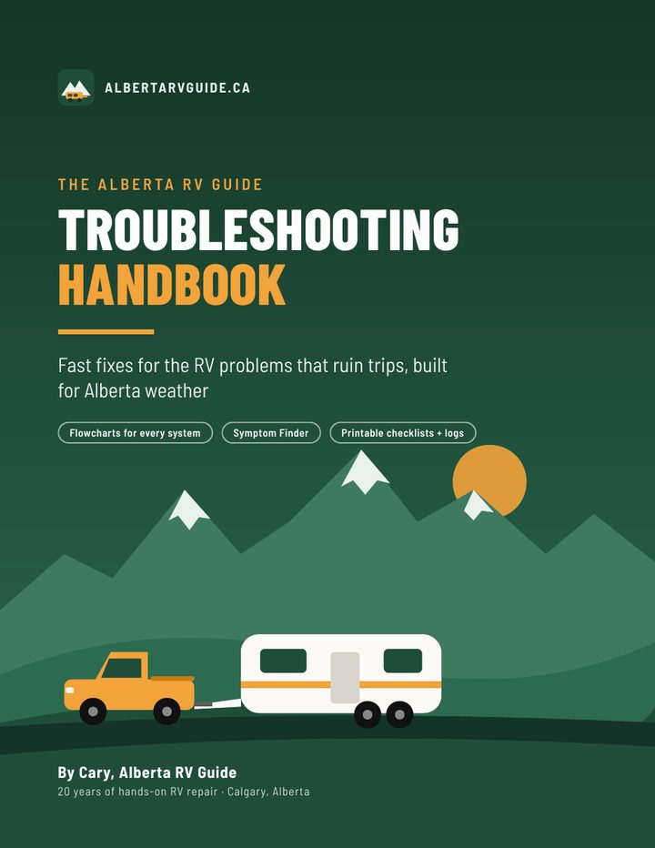 Cover of the Alberta RV Guide Troubleshooting Handbook